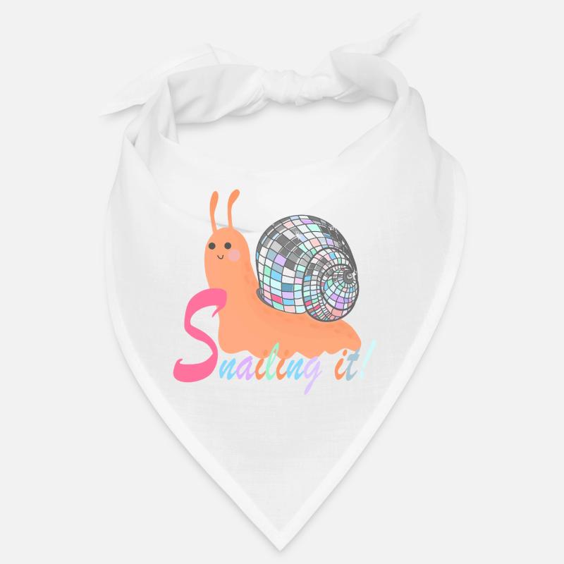 Escargot ! – Escargot coloré avec boule disco Bandana