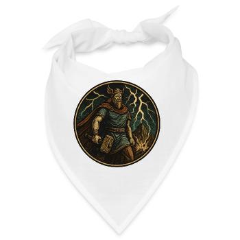 Wikinger Sturmhammer Thor - Bandana - Weiß - Vorne