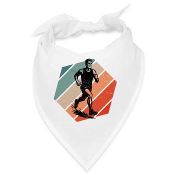 Tolles Rennen Geschenk für Rennen - Bandana - Weiß - Vorne