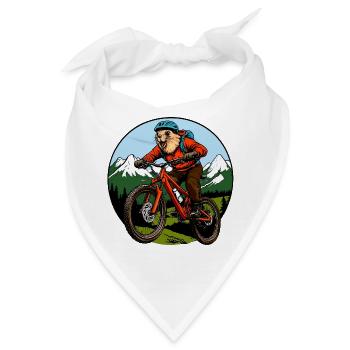 Murmeltiere Biker / Freeride Biking - Bandana - Weiß - Vorne