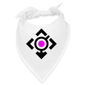 LGBT-Symbol - Bandana - Weiß - Vorne