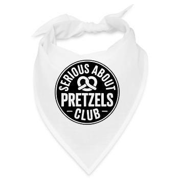 Brezel-Liebhaber Serious about Pretzels Bäcker - Bandana - Weiß - Vorne