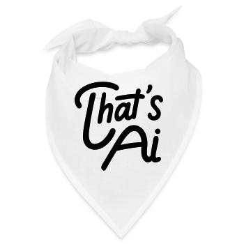 That's AI Handwritten Typography - Bandana - Weiß - Vorne