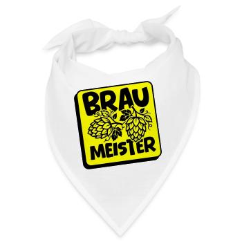 Braumeister Brauerei Hopfen - Bandana - Weiß - Vorne