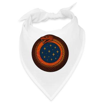 Kosmisches Ouroboros-Emblem - Bandana - Weiß - Vorne