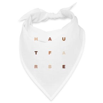 Hautfarbe: Mensch - Bandana - Weiß - Vorne