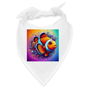 Clownfisch - Bandana - Weiß - Vorne