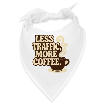 Verkehr vs. Café: Der Lebensstil des Homeoffice - Bandana - Weiß - Vorne