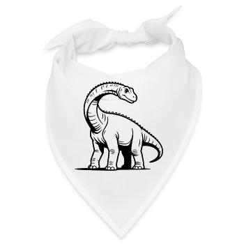 Brachiosaurus - Bandana - Weiß - Vorne