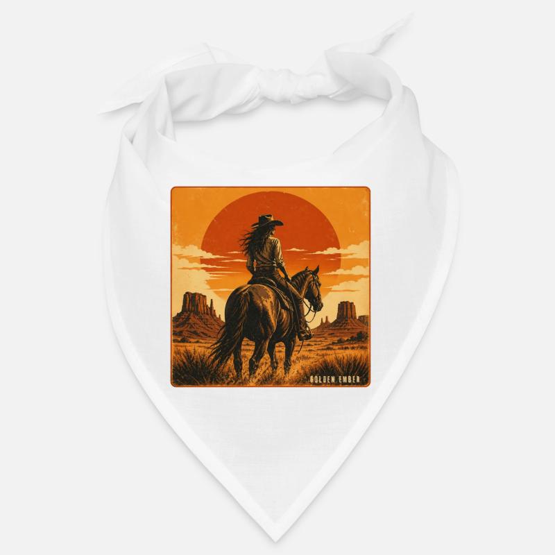 Coucher de soleil du Cheval Braise d’Or Bandana