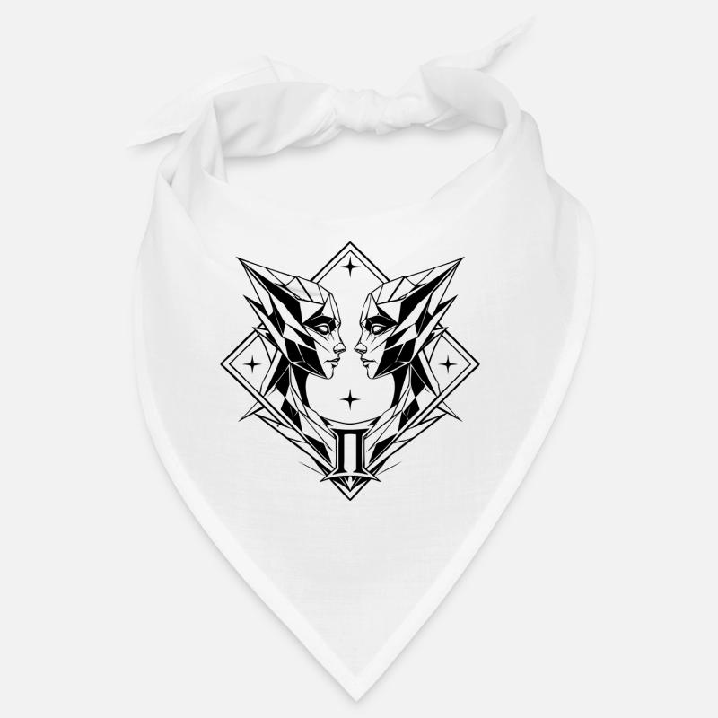 Gémeaux – Dualité et Équilibre - Bandana - blanc