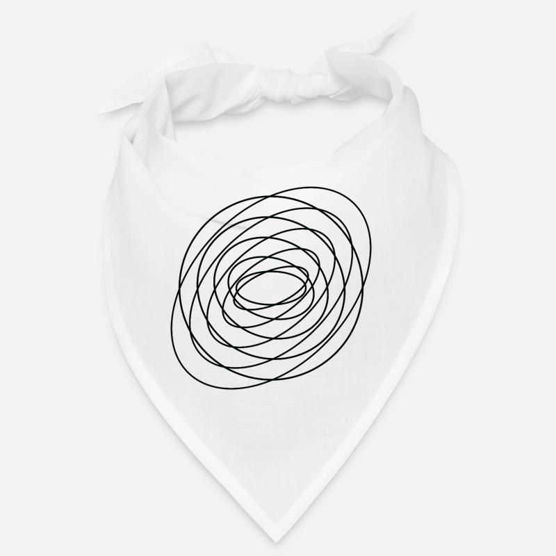 Coiled Abstract Spiral Circle Bandana
