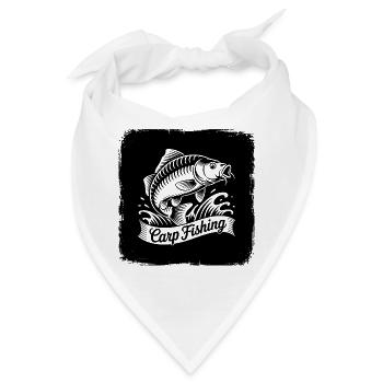 Karpfen Angeln - Bandana - Weiß - Vorne