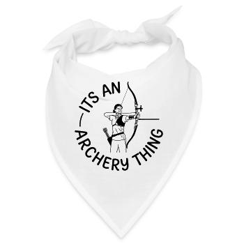 Bogenschießen - Bandana - Weiß - Vorne