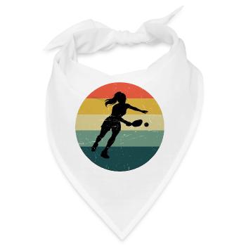 Pickleball Fan Design für Pickleballspielerin Fans - Bandana - Weiß - Vorne