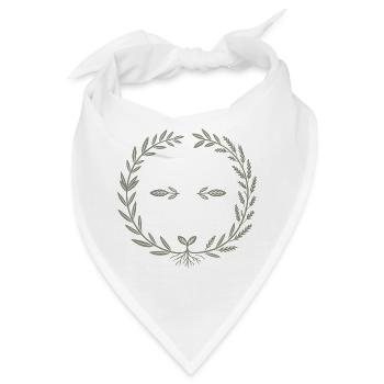 Verwurzelt in der Geschichte Lorbeer-Emblem - Bandana - Weiß - Vorne