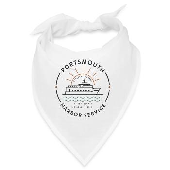 Feiern Sie Portsmouths historische Marine- und Seeschifffahrt - Bandana - Weiß - Vorne