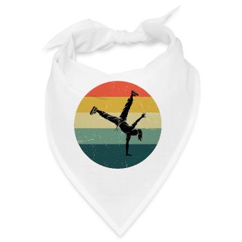 Geschenkidee für eine Dance-Fanin mit Hip-Hop-Tanz - Bandana - Weiß - Vorne