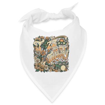 Jazz Therapy Retro - Bandana - Weiß - Vorne