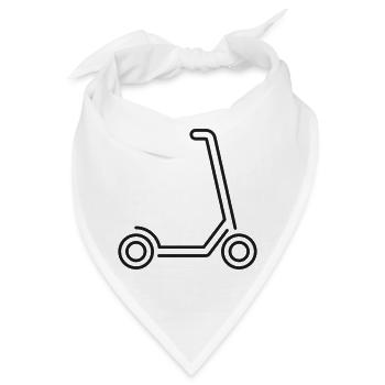 Ikone der Elektroroller-Linie Urban Mobility Transpor - Bandana - Weiß - Vorne