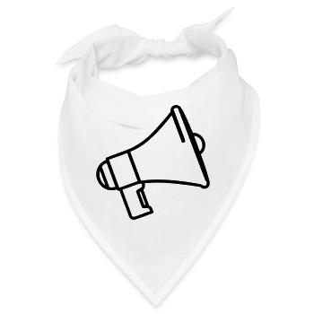 Megaphon - Bandana - Weiß - Vorne