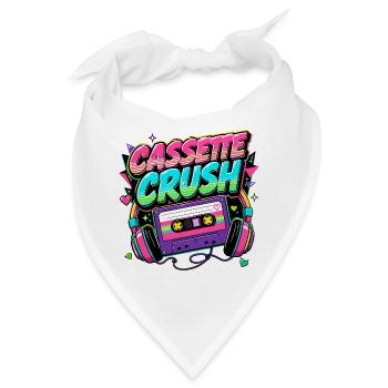Casette Crush 80er Jahre - Bandana - Weiß - Vorne