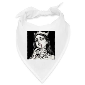 Königin der Nächte Tattoo - Bandana - Weiß - Vorne
