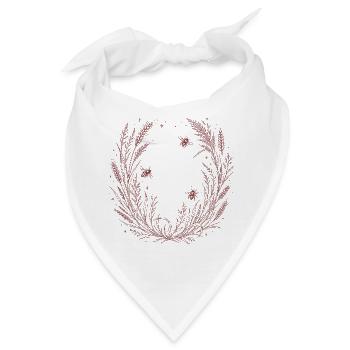 Kornkranz mit Bienen - Bandana - Weiß - Vorne