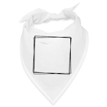 Rahmen handgezeichnet - Bandana - Weiß - Vorne