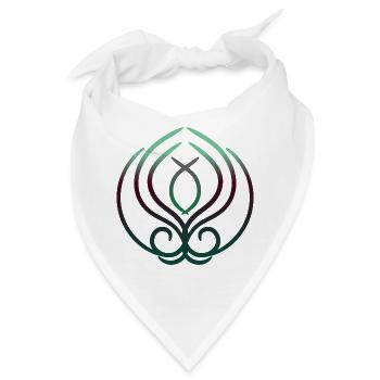 Blüte des Lebens - Bandana - Weiß - Vorne
