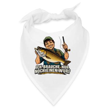 ICH BRAUCHE NUR NOCH EINEN WURF - Bandana - Weiß - Vorne