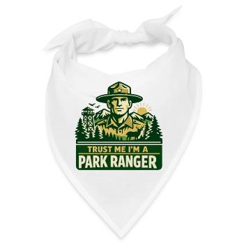 Vertrau Mir Ich Bin Ranger Spruch - Bandana - Weiß - Vorne