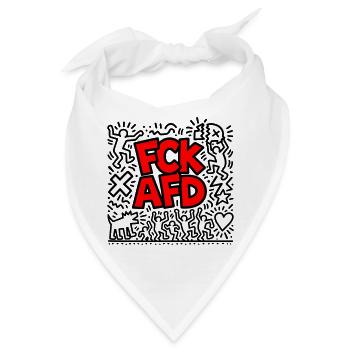 FCK AFD - Bandana - Weiß - Vorne