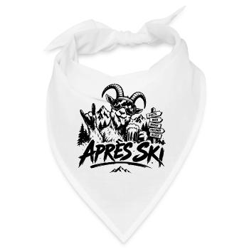 Après-Ski-Fans, Skifahrer & Snowboarder - Bandana - Weiß - Vorne