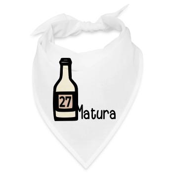 Matura 2027 Feier - Bandana - Weiß - Vorne