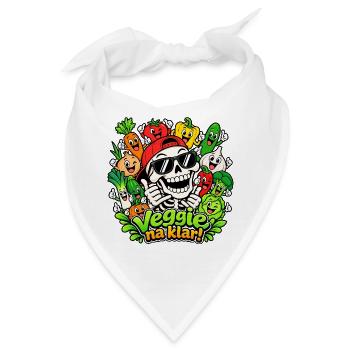 Veggie Skull - Bandana - Weiß - Vorne