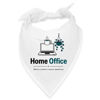 Home Office Kaffee und Pflanzen - Bandana - Weiß - Vorne