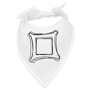 Bilderrahmen handgezeichnet - Bandana - Weiß - Vorne