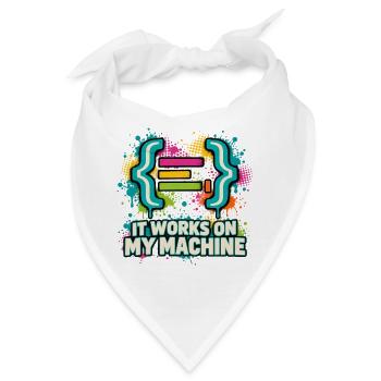 It Works On My Machine - Bandana - Weiß - Vorne