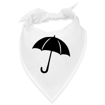 Regenschirm Regen Meteorologe Geschenk  - Bandana - Weiß - Vorne