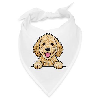 Goldendoodle - Bandana - Weiß - Vorne