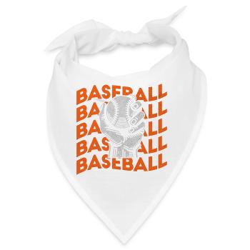  Baseball Softball Baseball Baseballspieler - Bandana - Weiß - Vorne