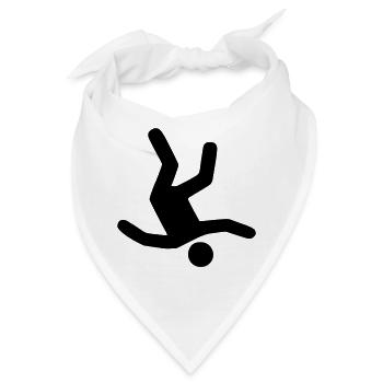 Falling Man - Bandana - Weiß - Vorne