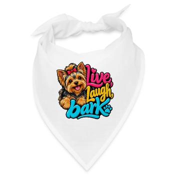 Yorkshire Terrier - Bandana - Weiß - Vorne
