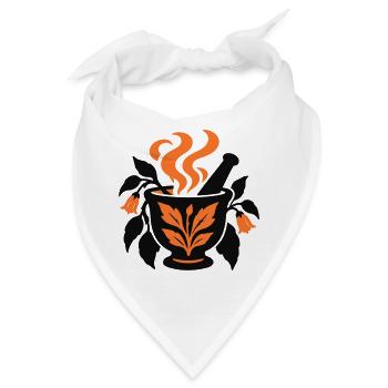 Moerser Kraeuter Hexen Logo - Bandana - Weiß - Vorne