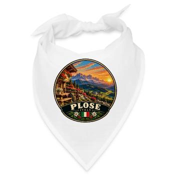 Wandern in den Dolomiten Italien Berge - Bandana - Weiß - Vorne