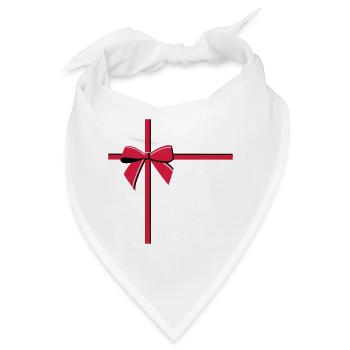 Elegante dekorative Schleifenillustration - Bandana - Weiß - Vorne