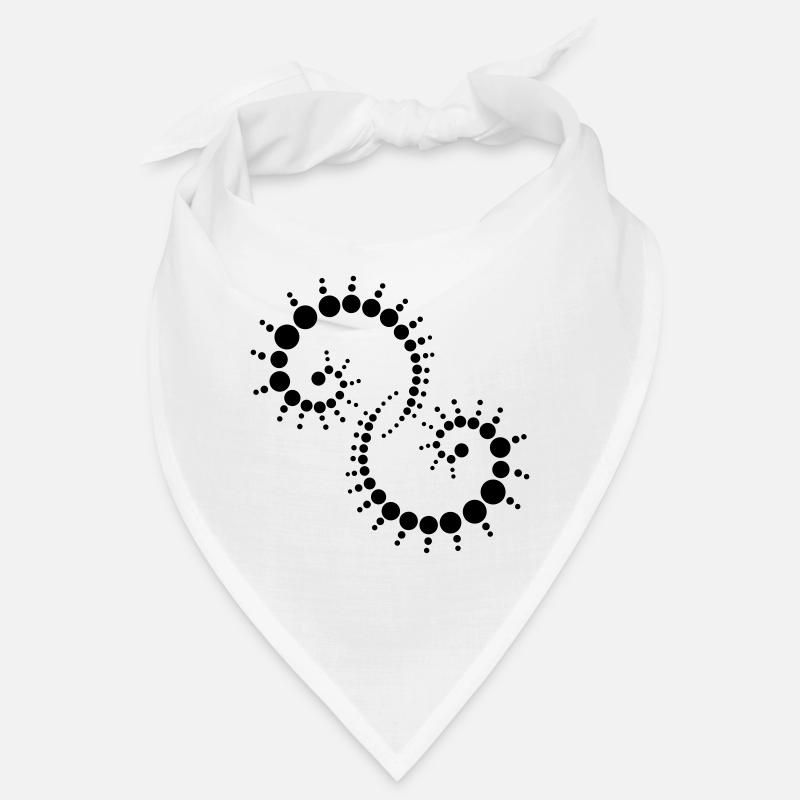 Stilisiertes Fossil im Ammonit-Stil Bandana