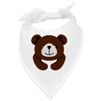 Bärchen - Bandana - Weiß - Vorne