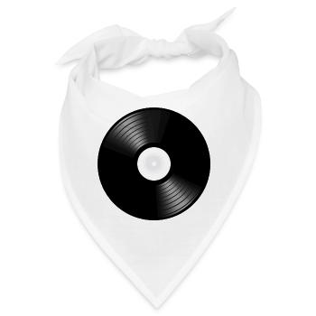 vinyl schallplatte record disc turntable DJ - Bandana - Weiß - Vorne